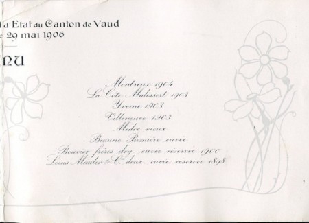 Festessen Eröffnung Simplontunnel Innenseite rechts